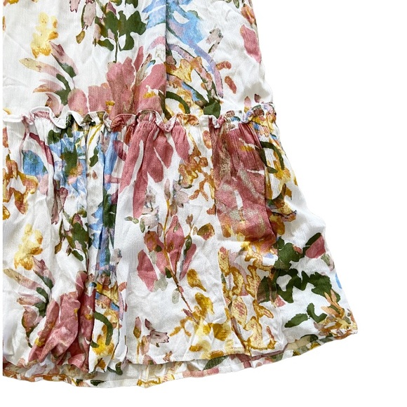 New Directions Spring Blooms Floral Dress Off the Shoulder Size Small - Picture 5 of 8